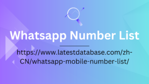 Whatsapp number list